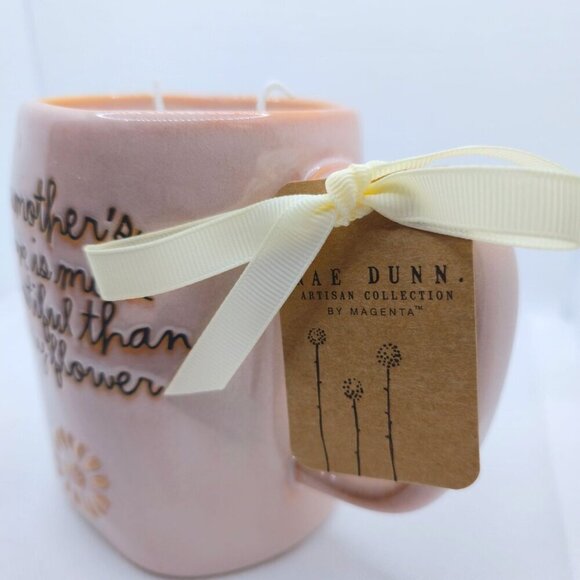 Rae Dunn ✦ A Mother’s Love Pink Ceramic Mug Candle ✦ Purification Blend 16oz NWT - Picture 7 of 9
